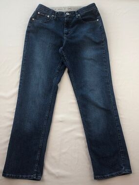 Riders By Lee Jeans Womens 10 Medium Blue Comfort No Gap Waistband Workwear